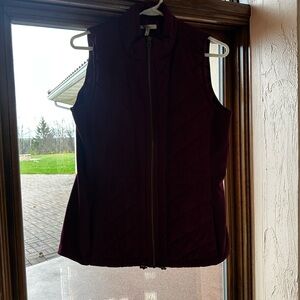 Maurices Maroon Quilted Vest